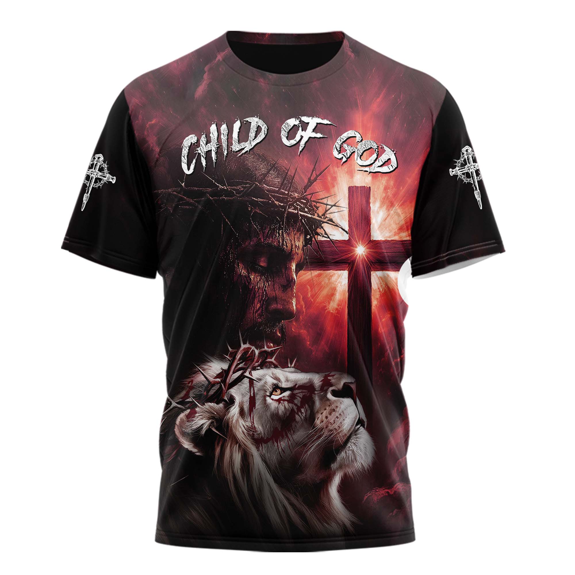 He Died For Me Lion T-shirt