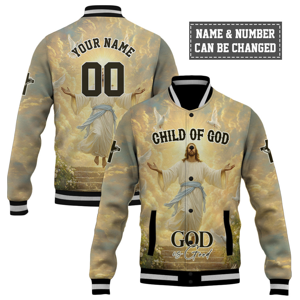 Jesus God Is Good Baseball Jacket