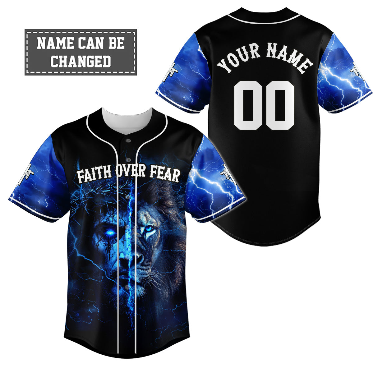 Faith Over Fear Baseball Jersey