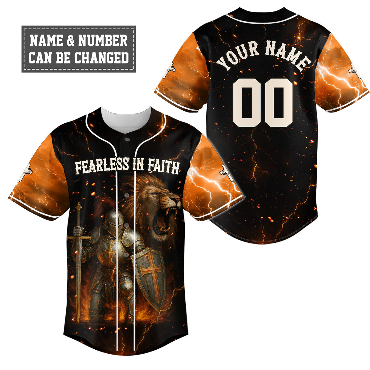 Fearless In Faith Baseball Jersey