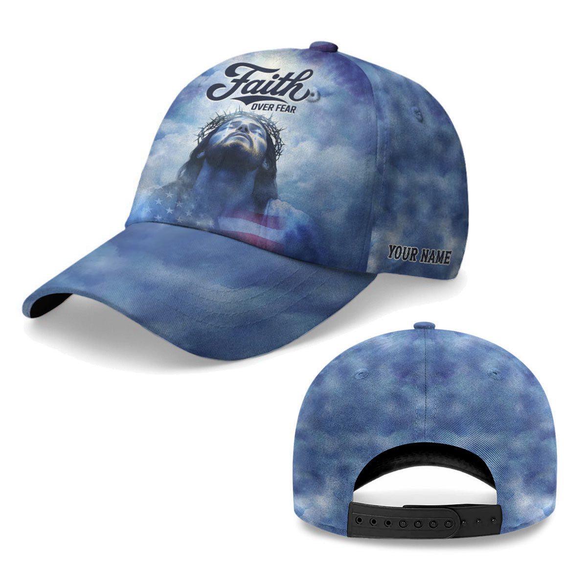 Jesus Faith Over Fear Baseball Cap