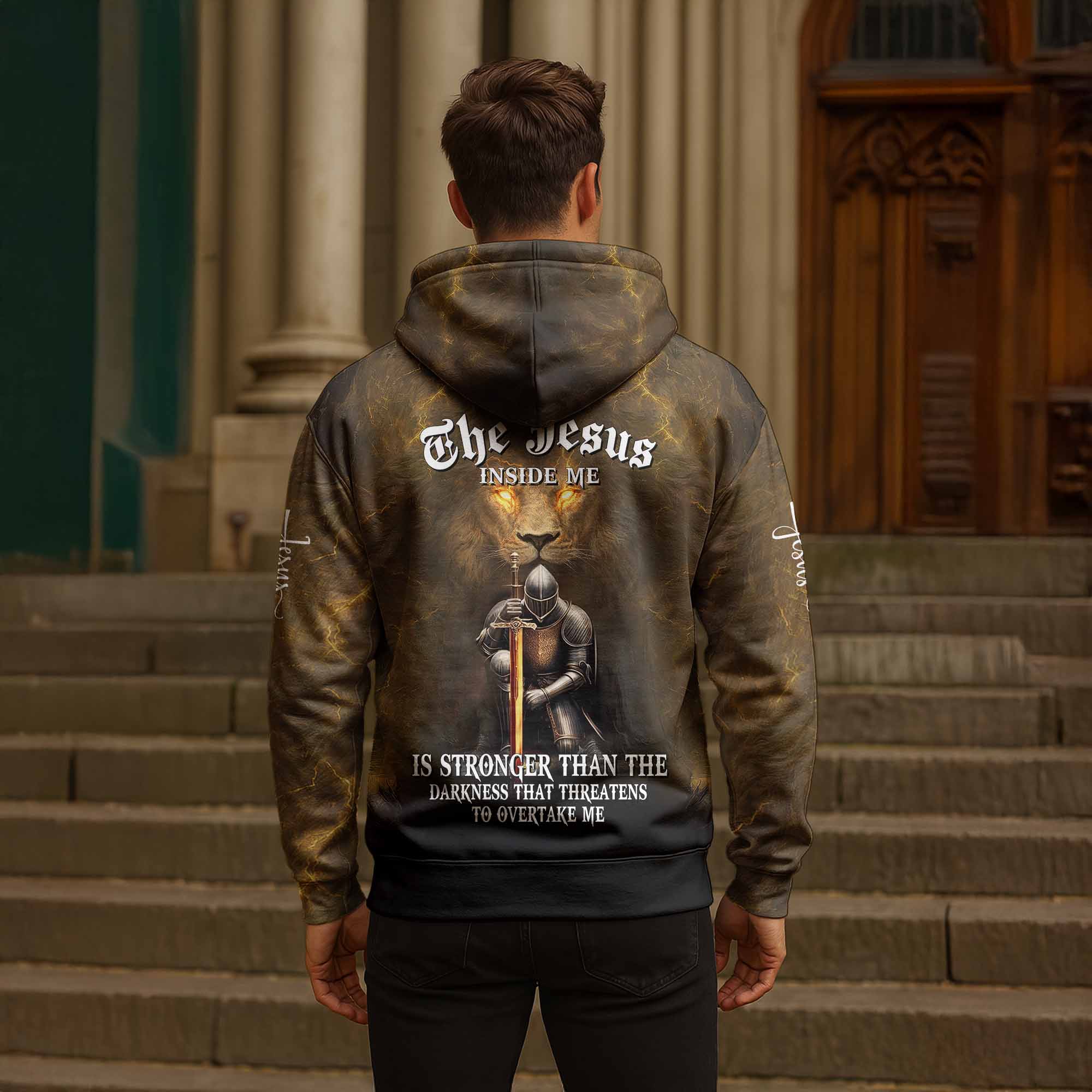 "Man Of God The Jesus Inside Me" Hoodie & Jogger Bundle