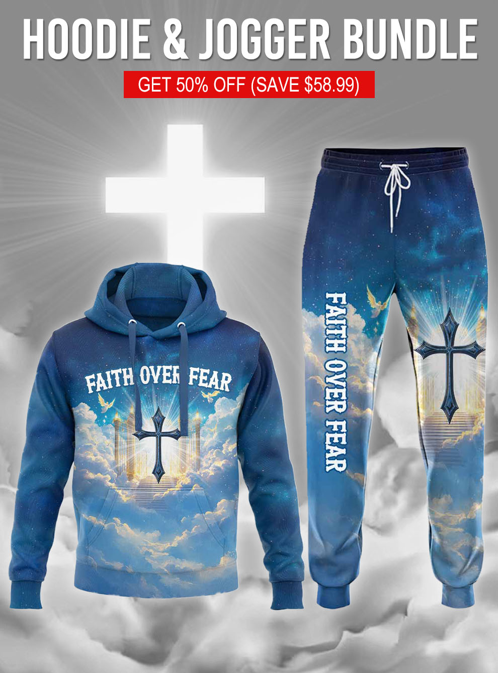 Faith Unlocks The Door Hoodie & Jogger Bundle