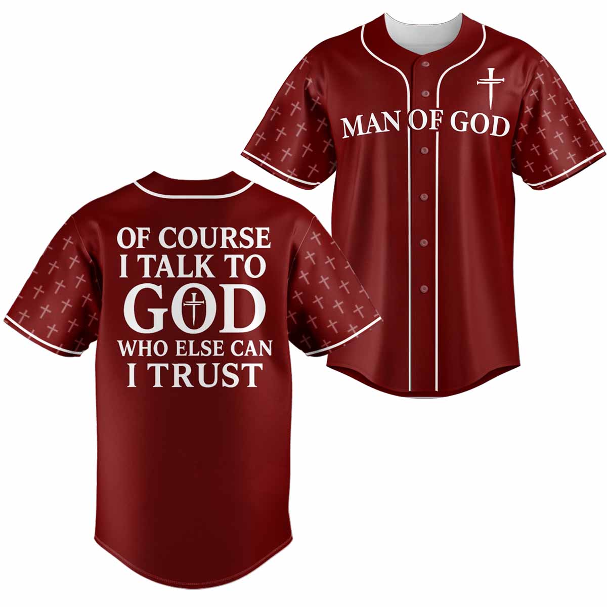 Who Else Can I Trust Baseball Jersey