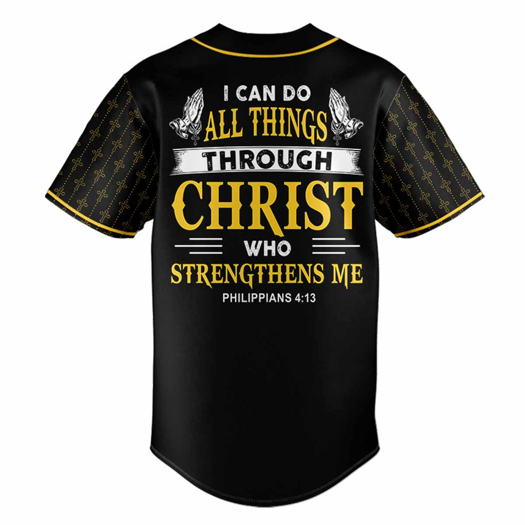 Jesus Is My Strength Baseball Jersey