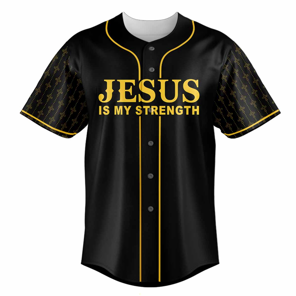 Jesus Is My Strength Baseball Jersey