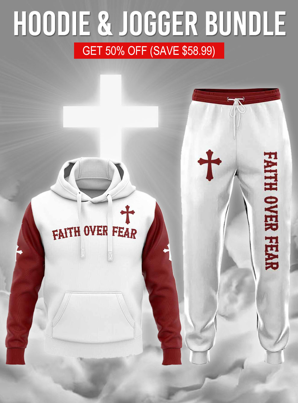 The Power Of The Blood Of Jesus Hoodie & Jogger Bundle