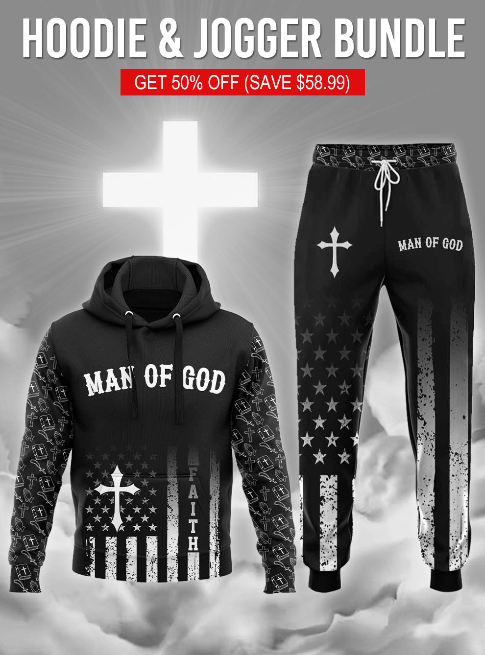 God Is My Refuge Hoodie & Jogger Bundle