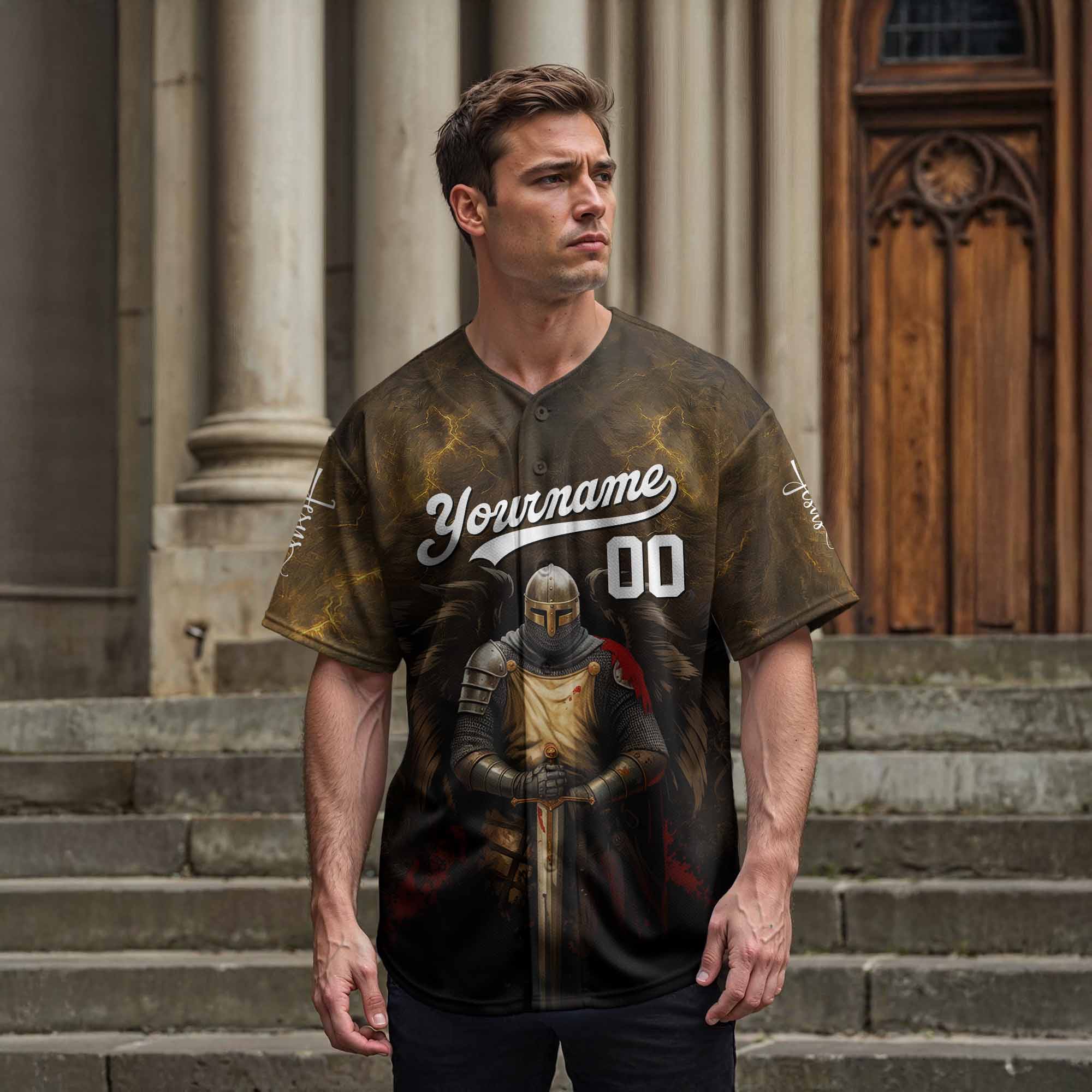 "The Jesus Inside Me" Baseball Jersey Personalized