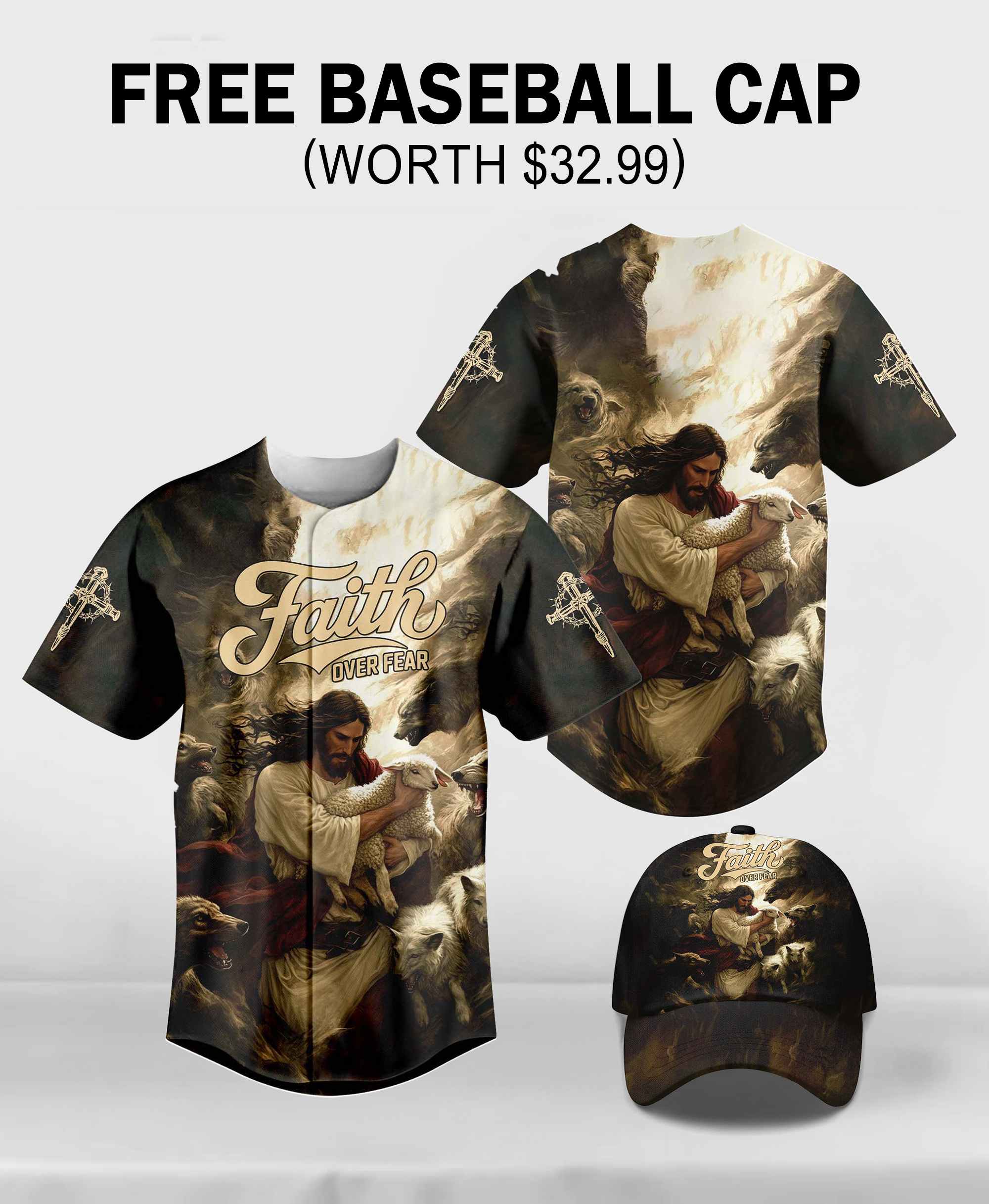 Jesus Protect the Lamp Baseball Jersey Deal