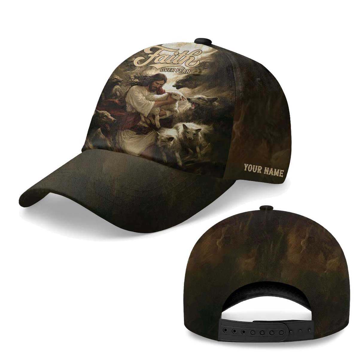 Jesus Protect the Lamp Baseball Cap