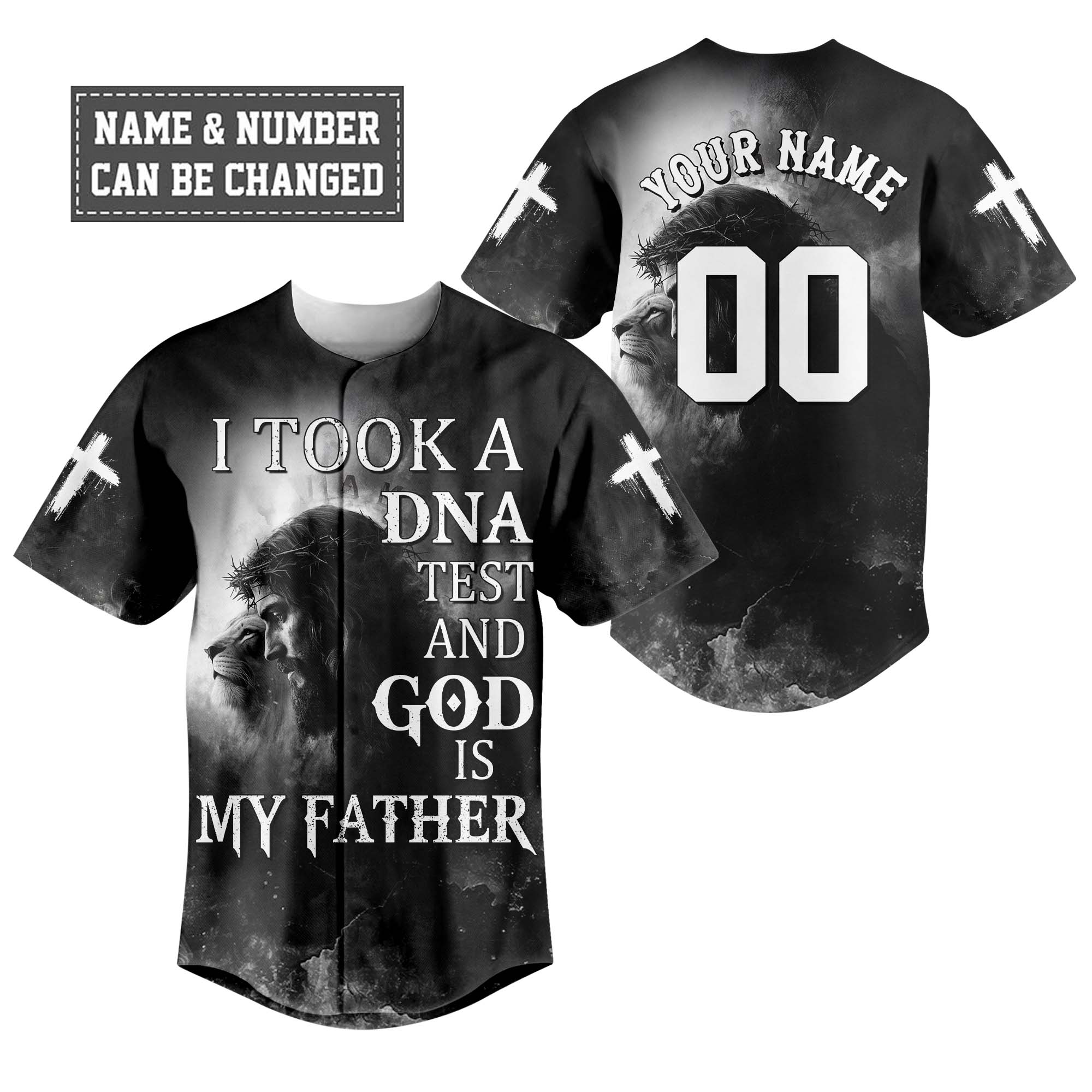 I Took a DNA Test and God is My Father Baseball Jersey