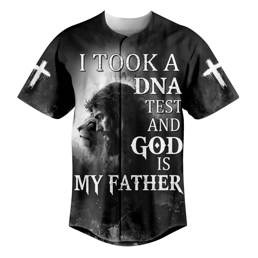 I Took a DNA Test and God is My Father Baseball Jersey
