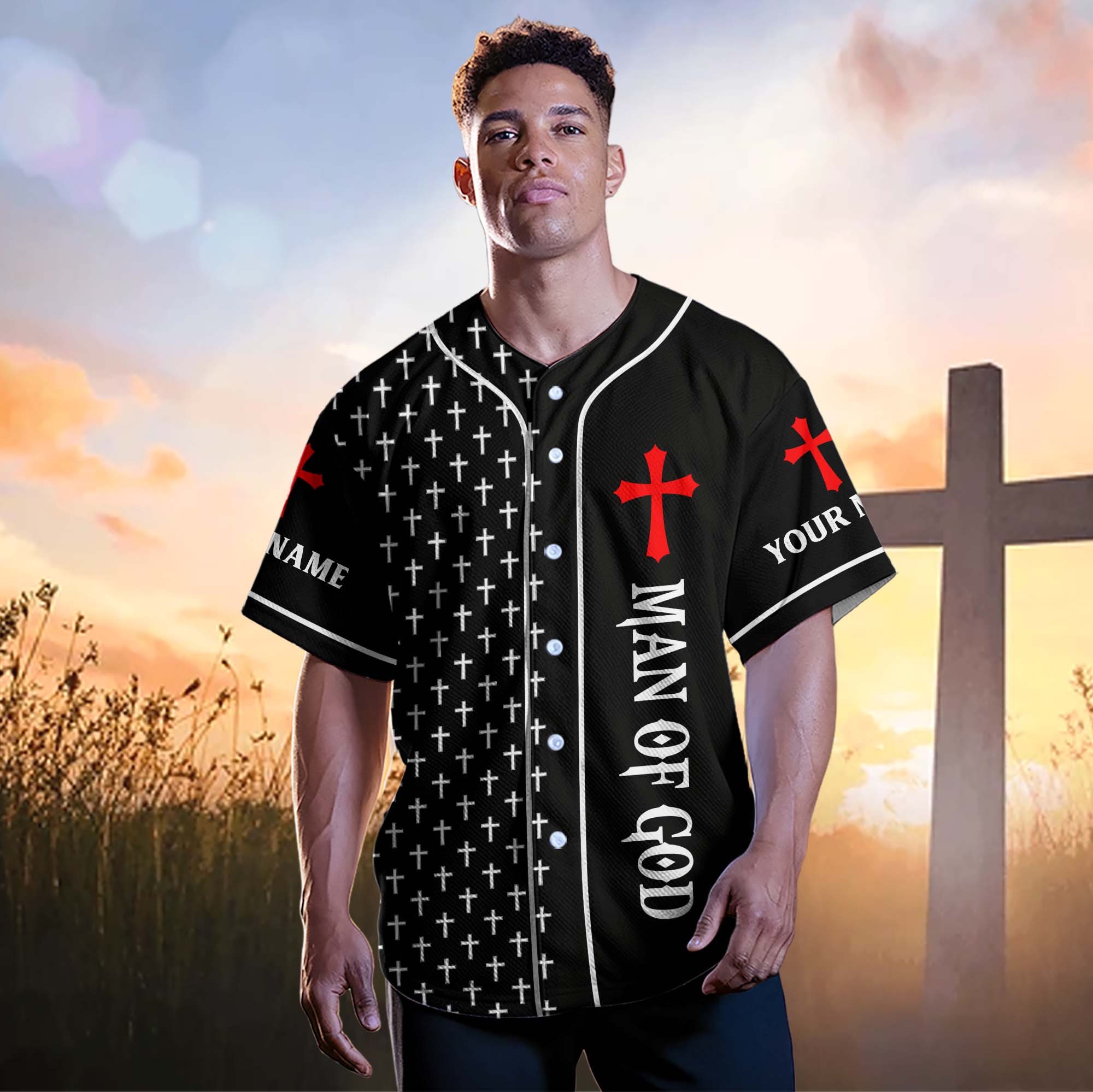 He Died For Me Custom Name Baseball Jersey