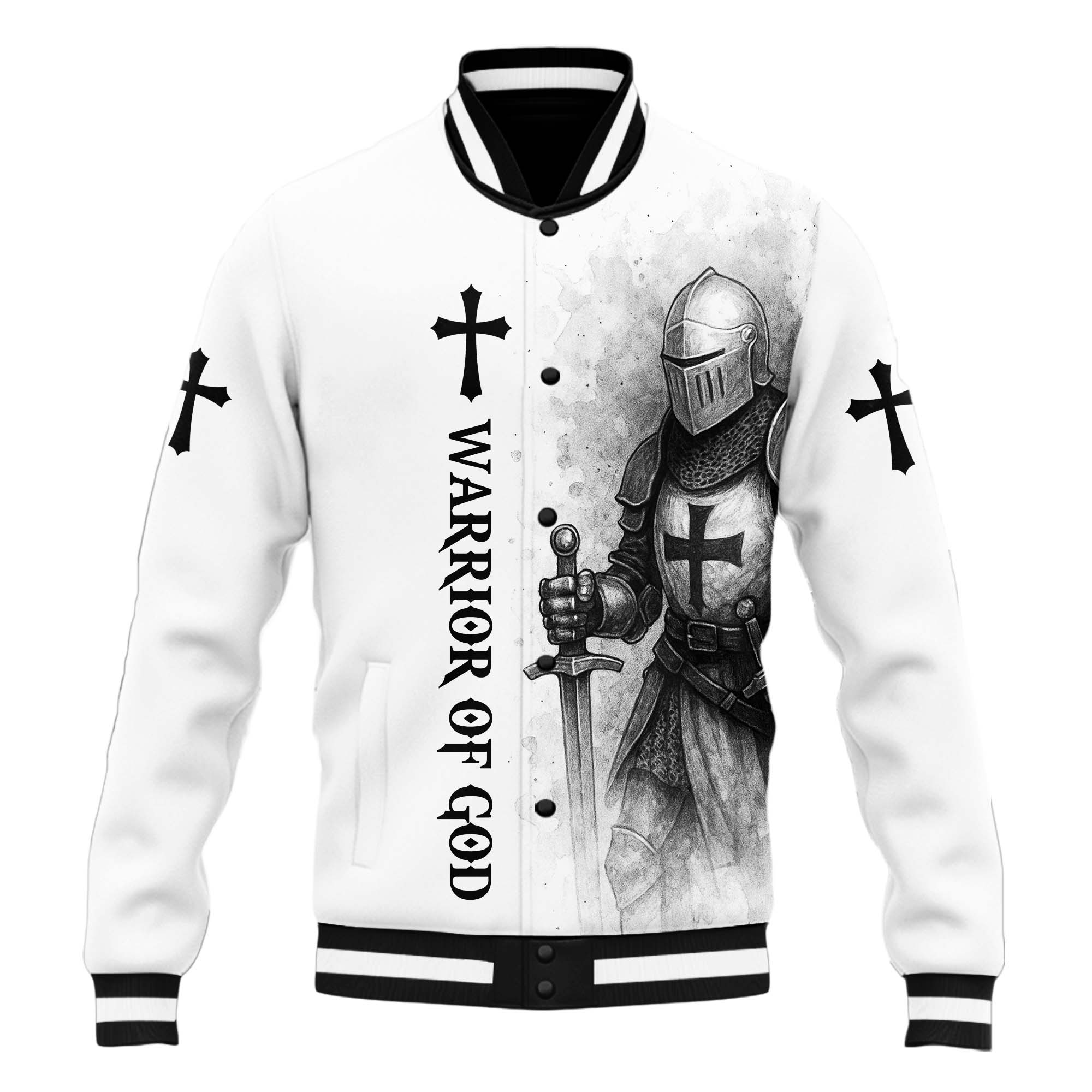 A Warrior Of Christ Baseball Jacket