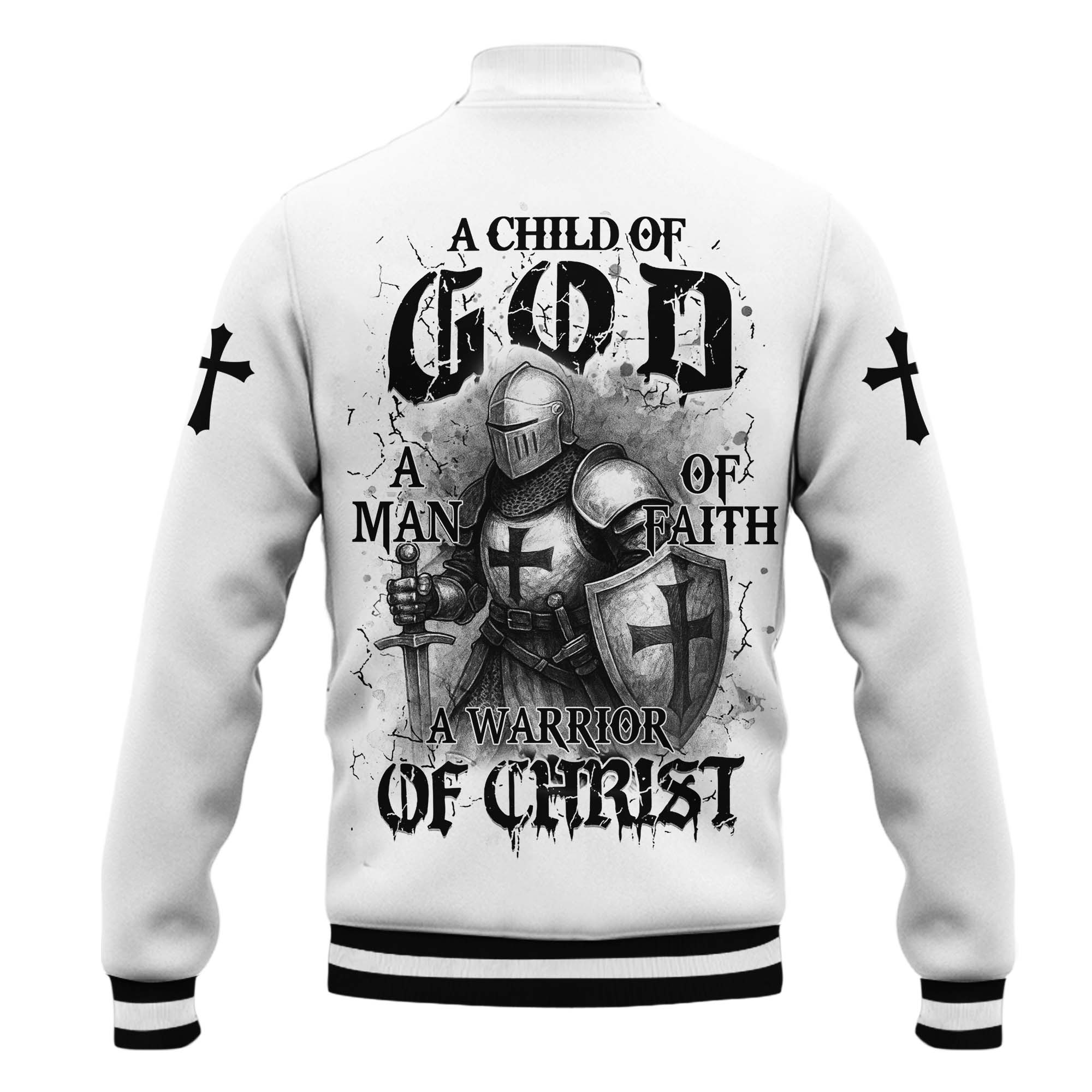 A Warrior Of Christ Baseball Jacket