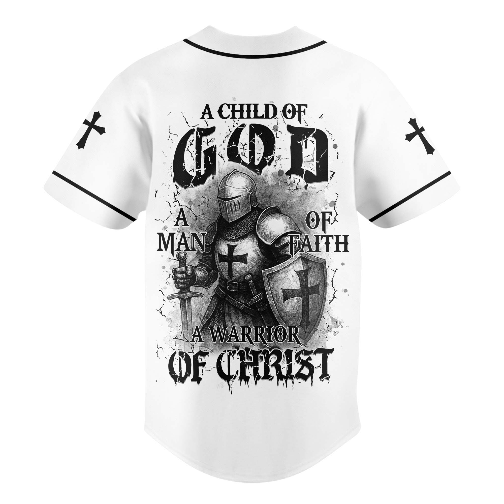 Child of God Warrior of Christ Baseball Jersey Deal