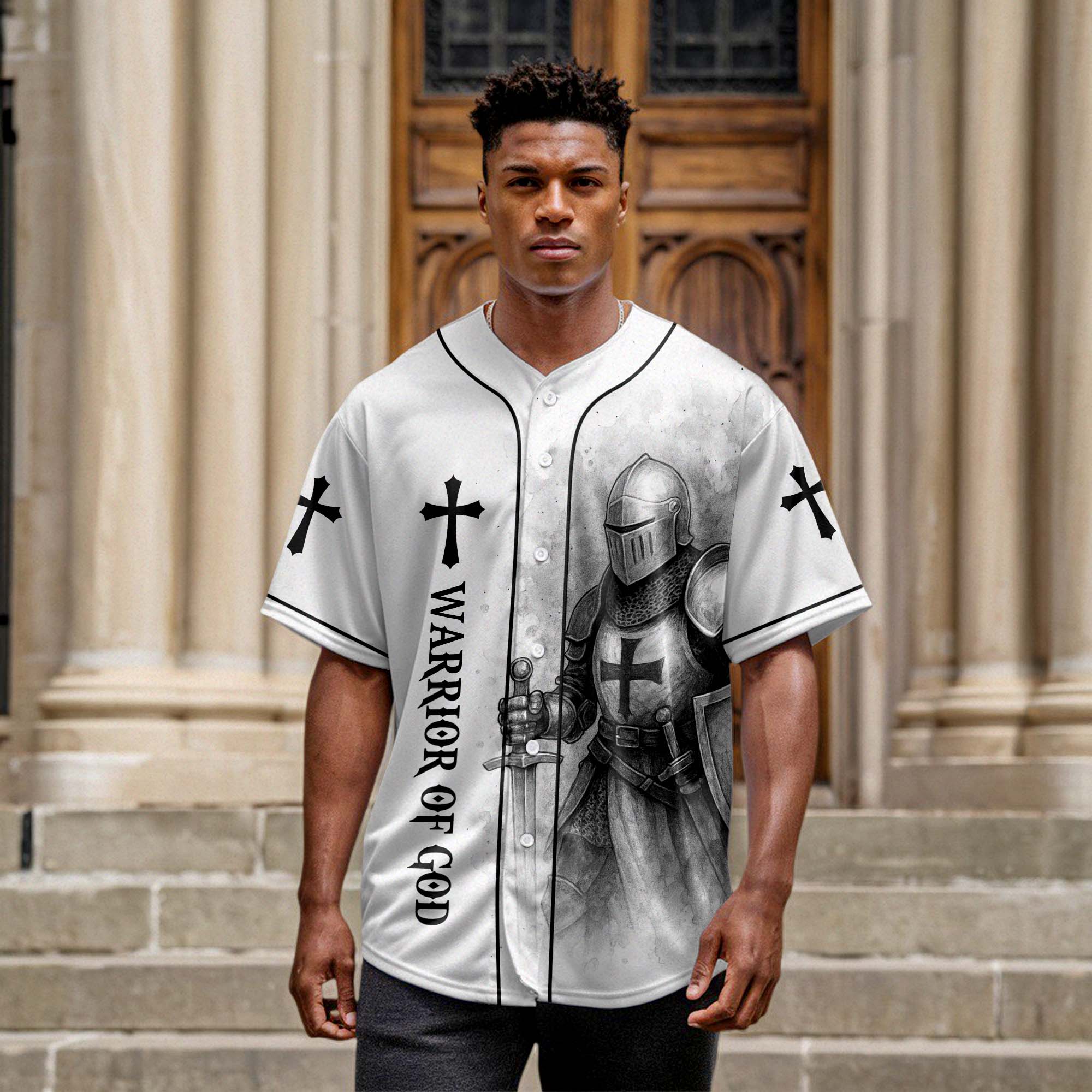 Child of God Warrior of Christ Baseball Jersey Deal
