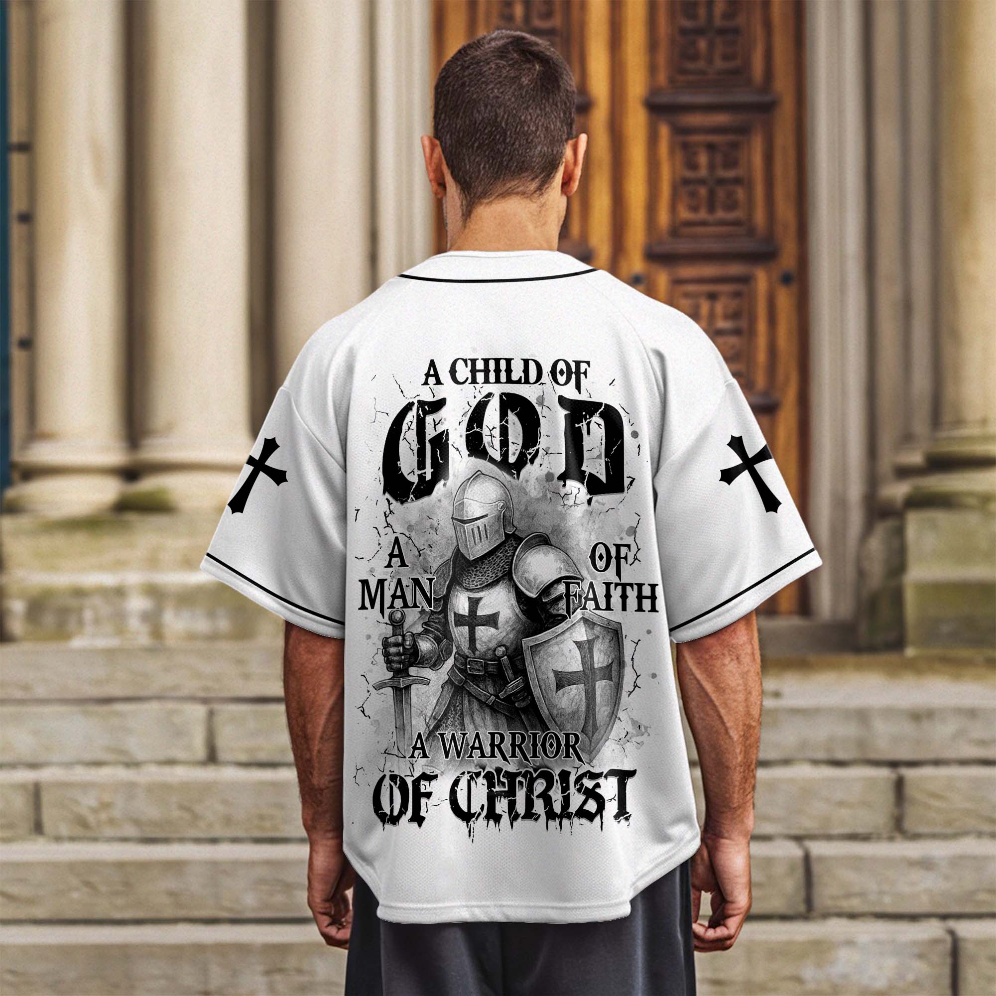 Child of God Warrior of Christ Baseball Jersey Deal