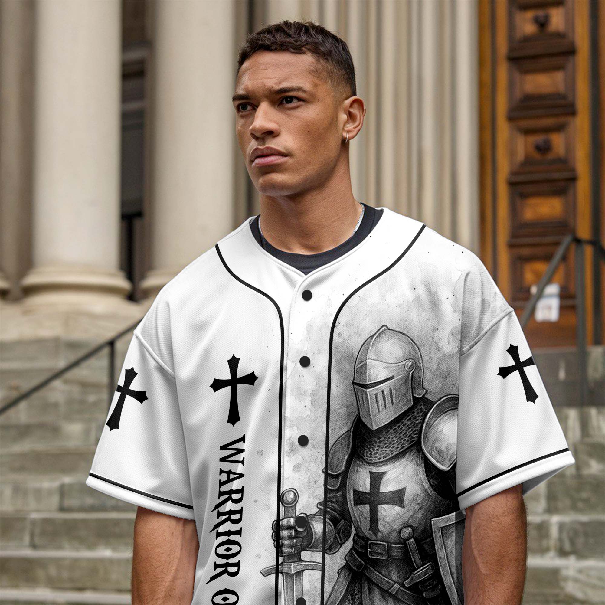 Child of God Warrior of Christ Baseball Jersey Deal