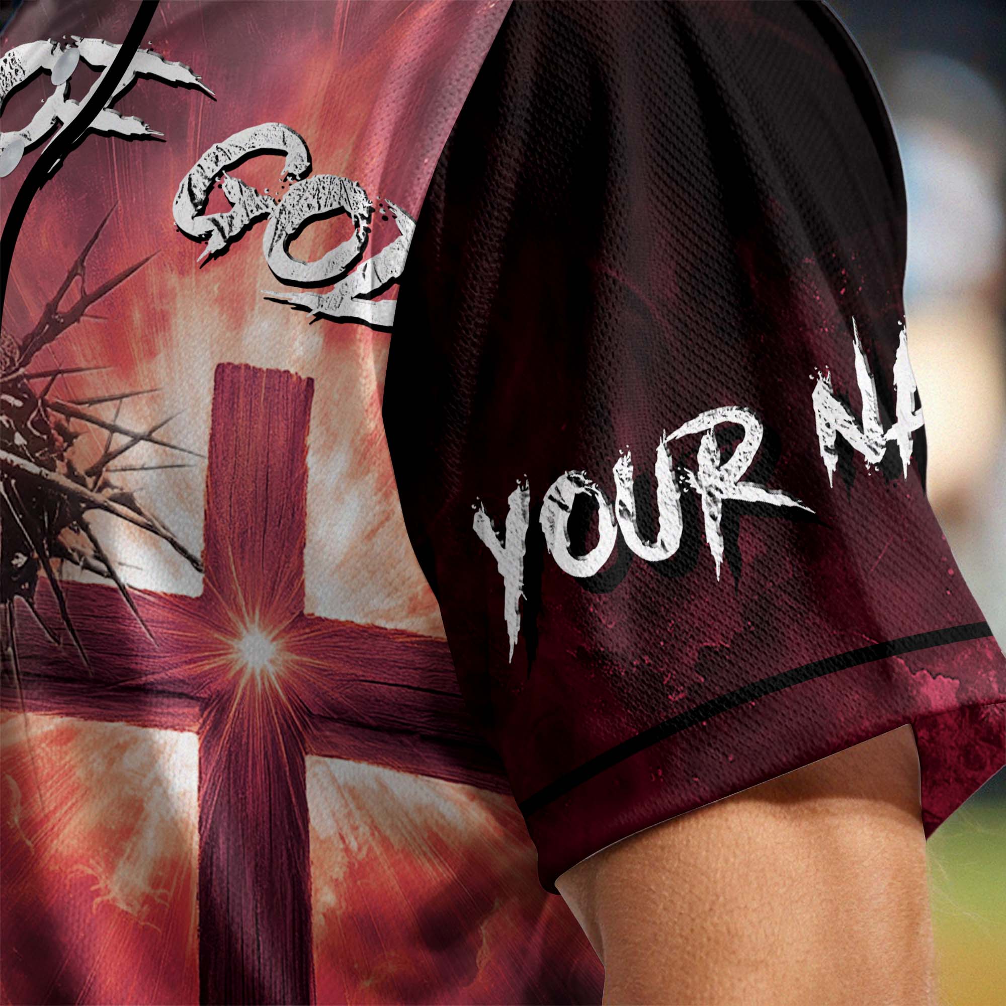 He Died For Me Lion Custom Name Baseball Jersey