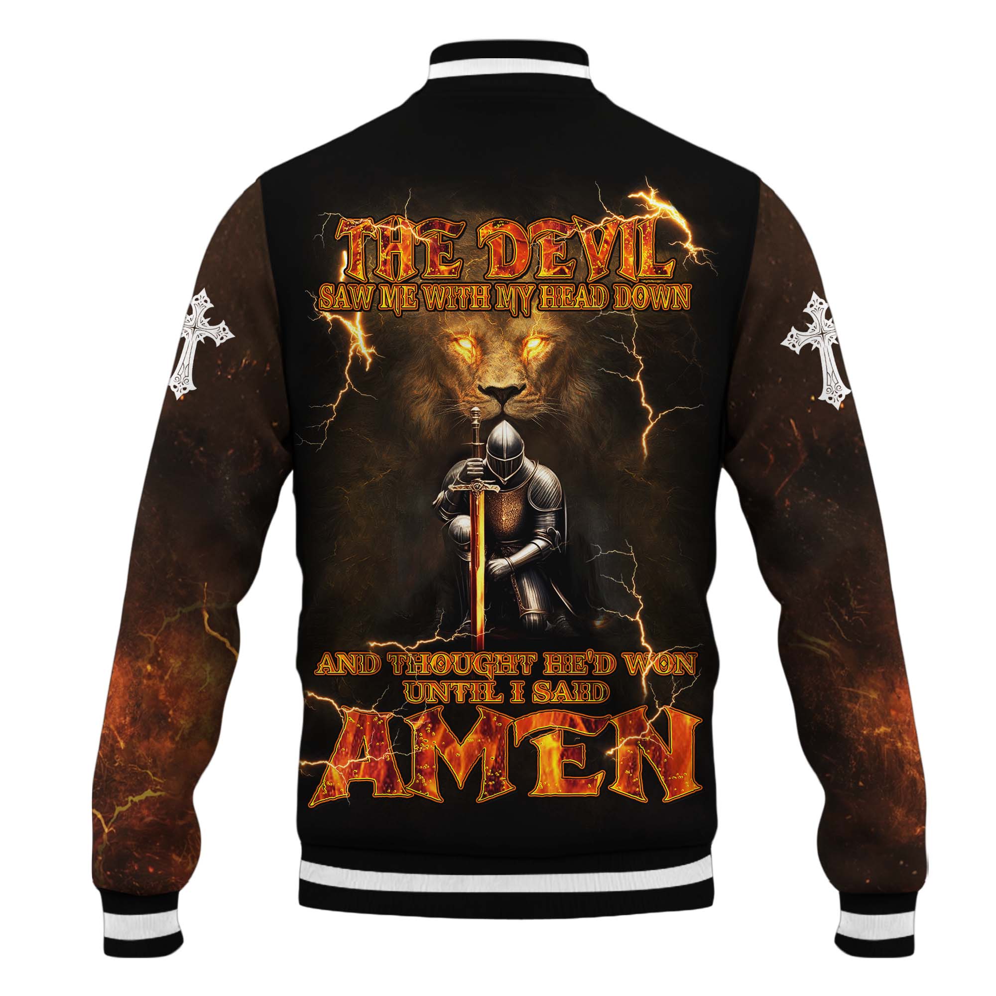 The Devil Saw Me With My Head Down Baseball Jacket