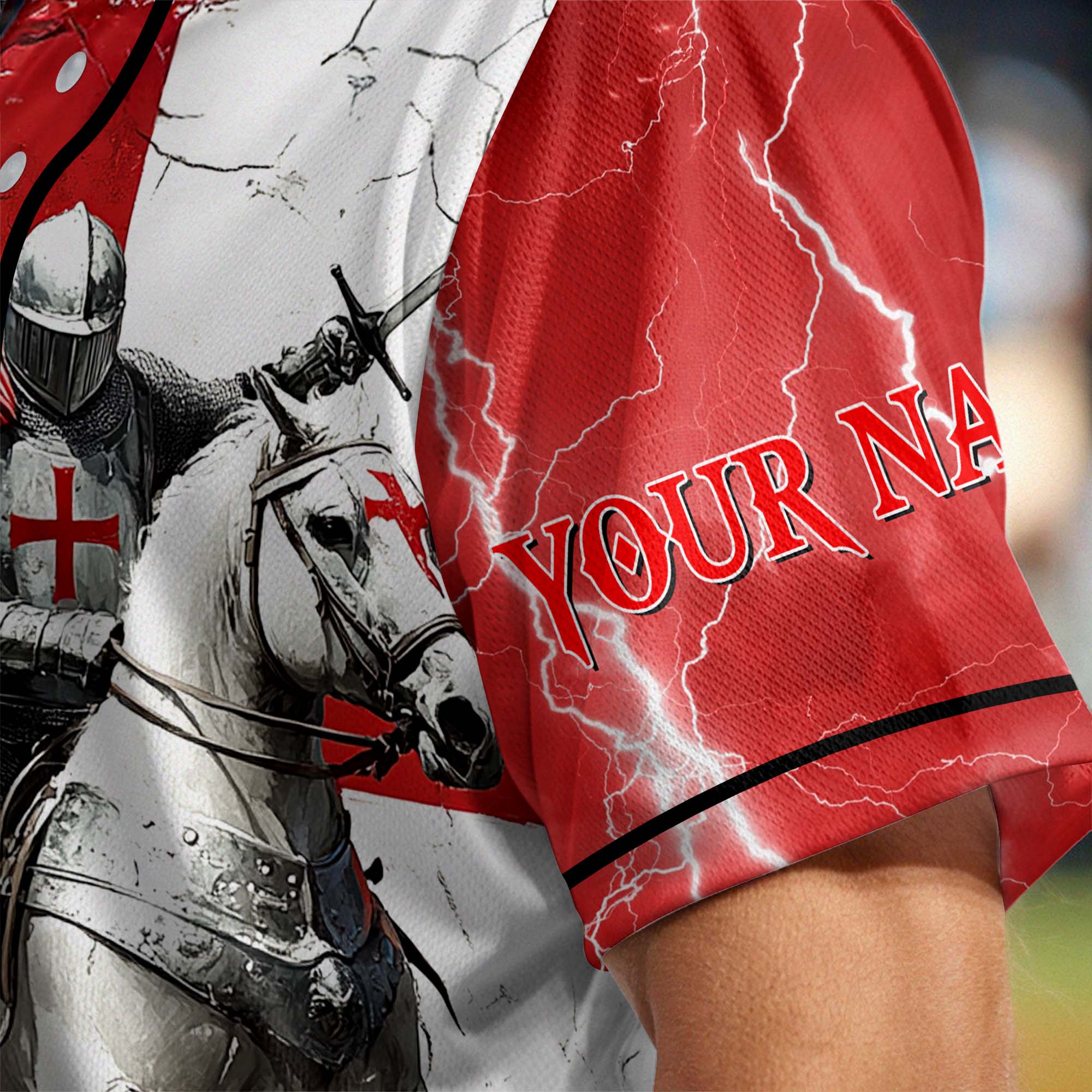 Be Strong And Courageous Custom Name Baseball Jersey