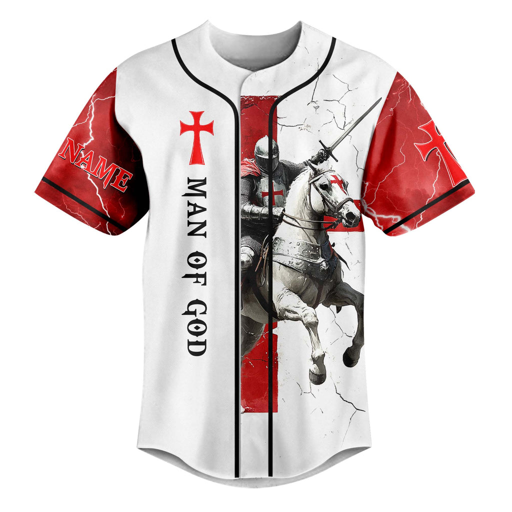Be Strong And Courageous Custom Name Baseball Jersey