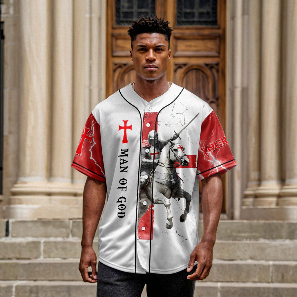 Be Strong And Courageous Custom Name Baseball Jersey