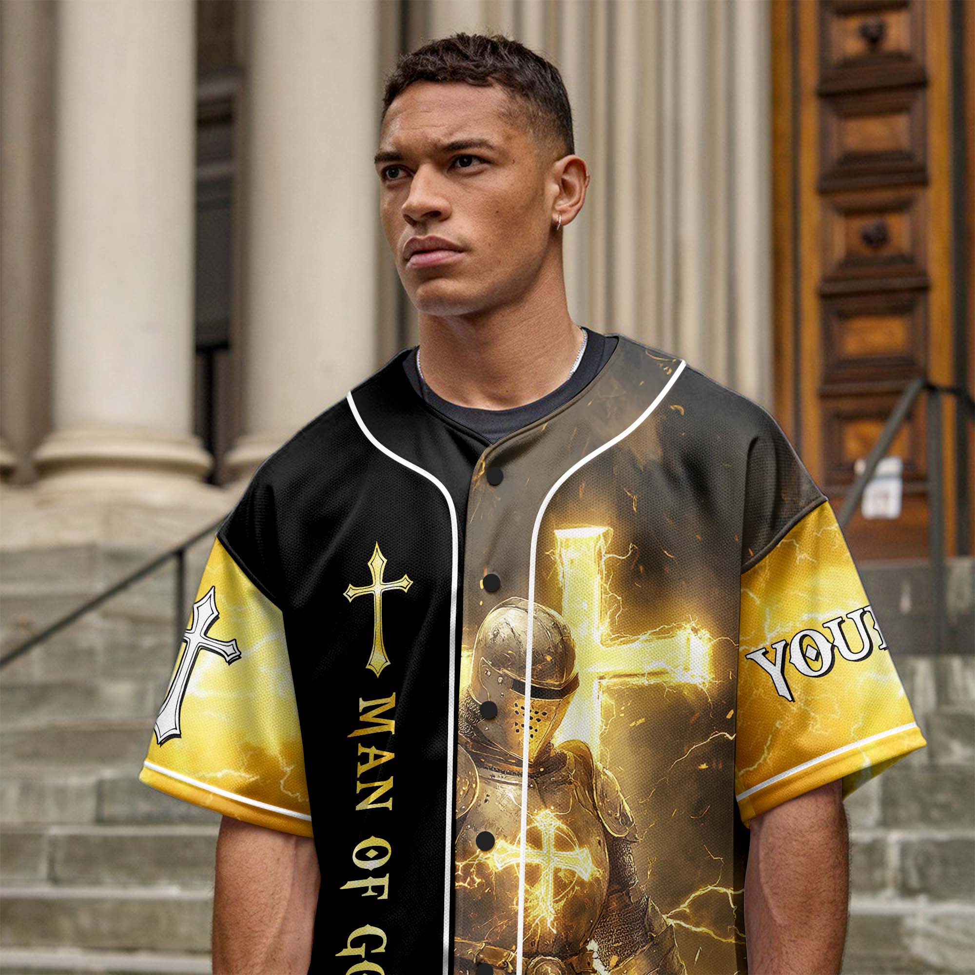 I Don't Fight Alone Custom Name Baseball Jersey