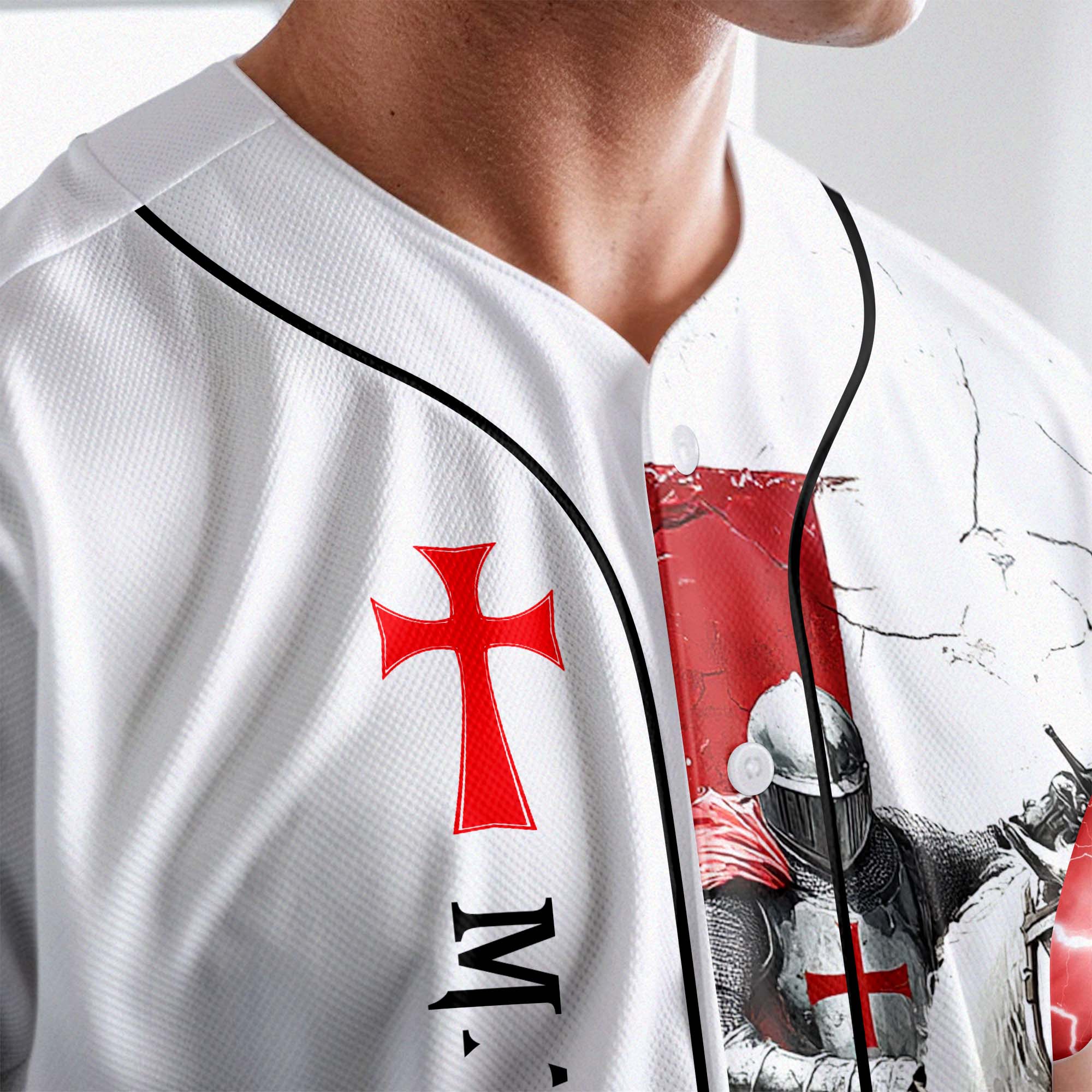 Be Strong And Courageous Custom Name Baseball Jersey