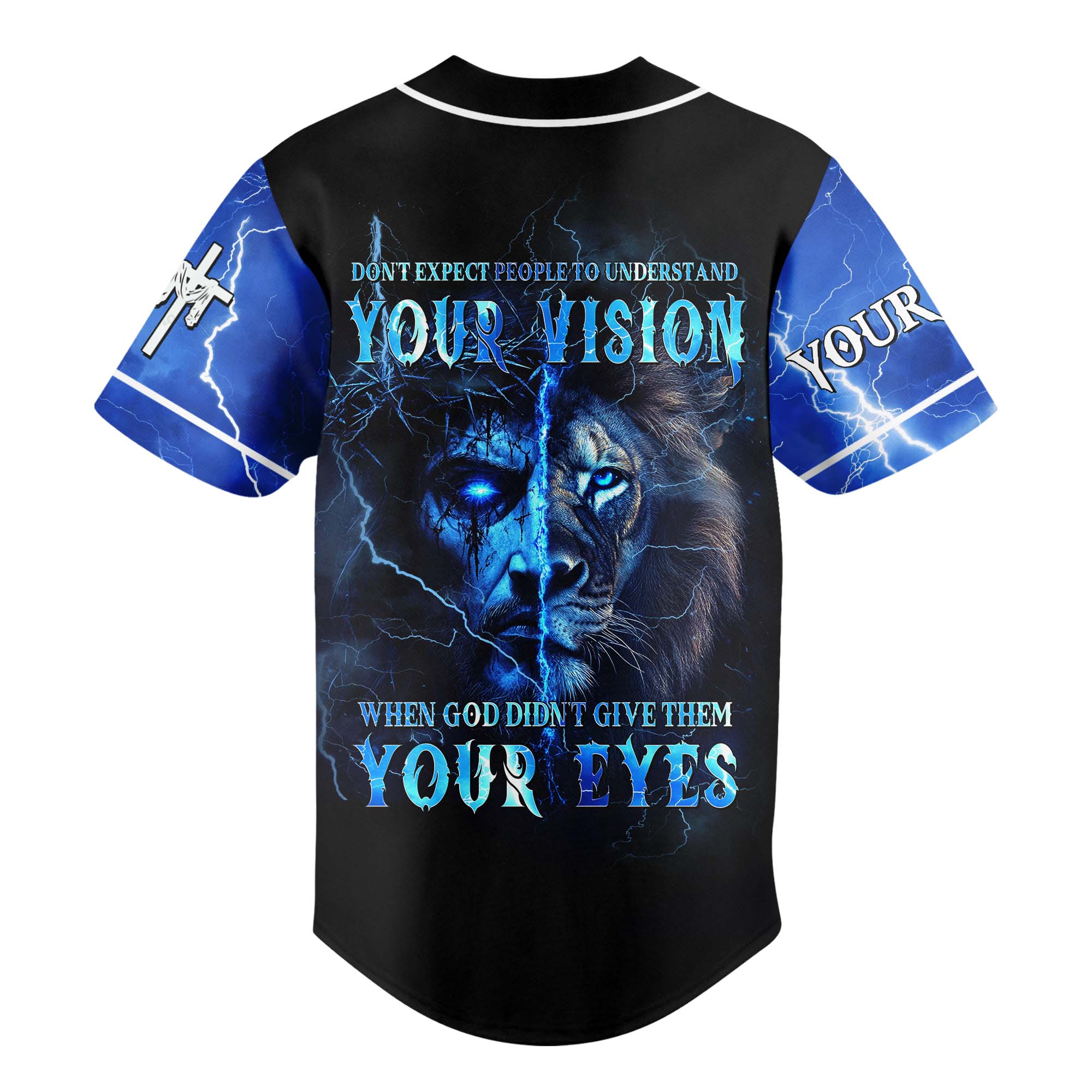 Don't Expect People To Understand Your Vision Lion Custom Name Baseball Jersey
