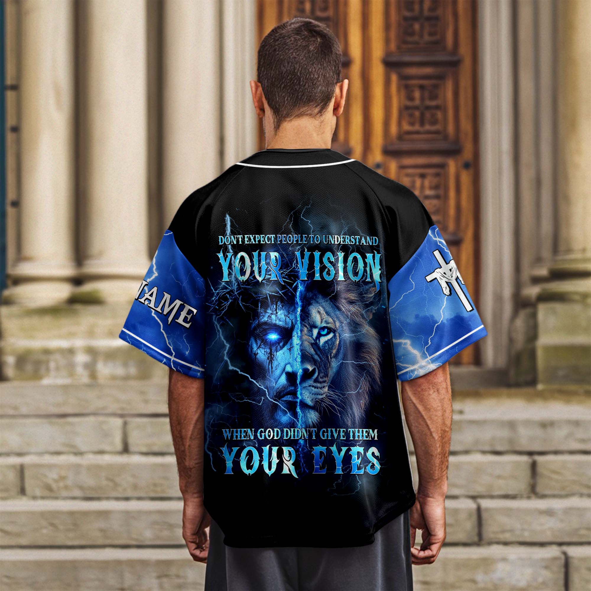 Don't Expect People To Understand Your Vision Lion Custom Name Baseball Jersey