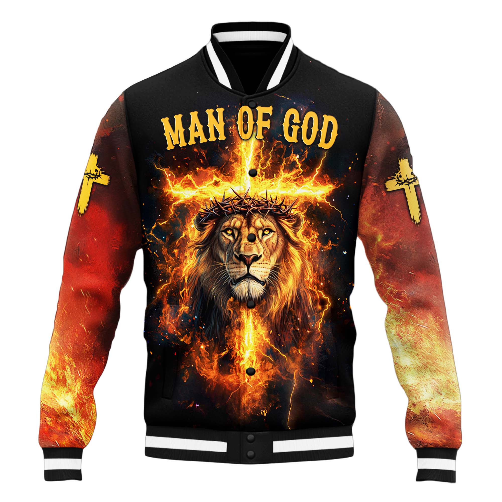 Man Of God Baseball Jacket