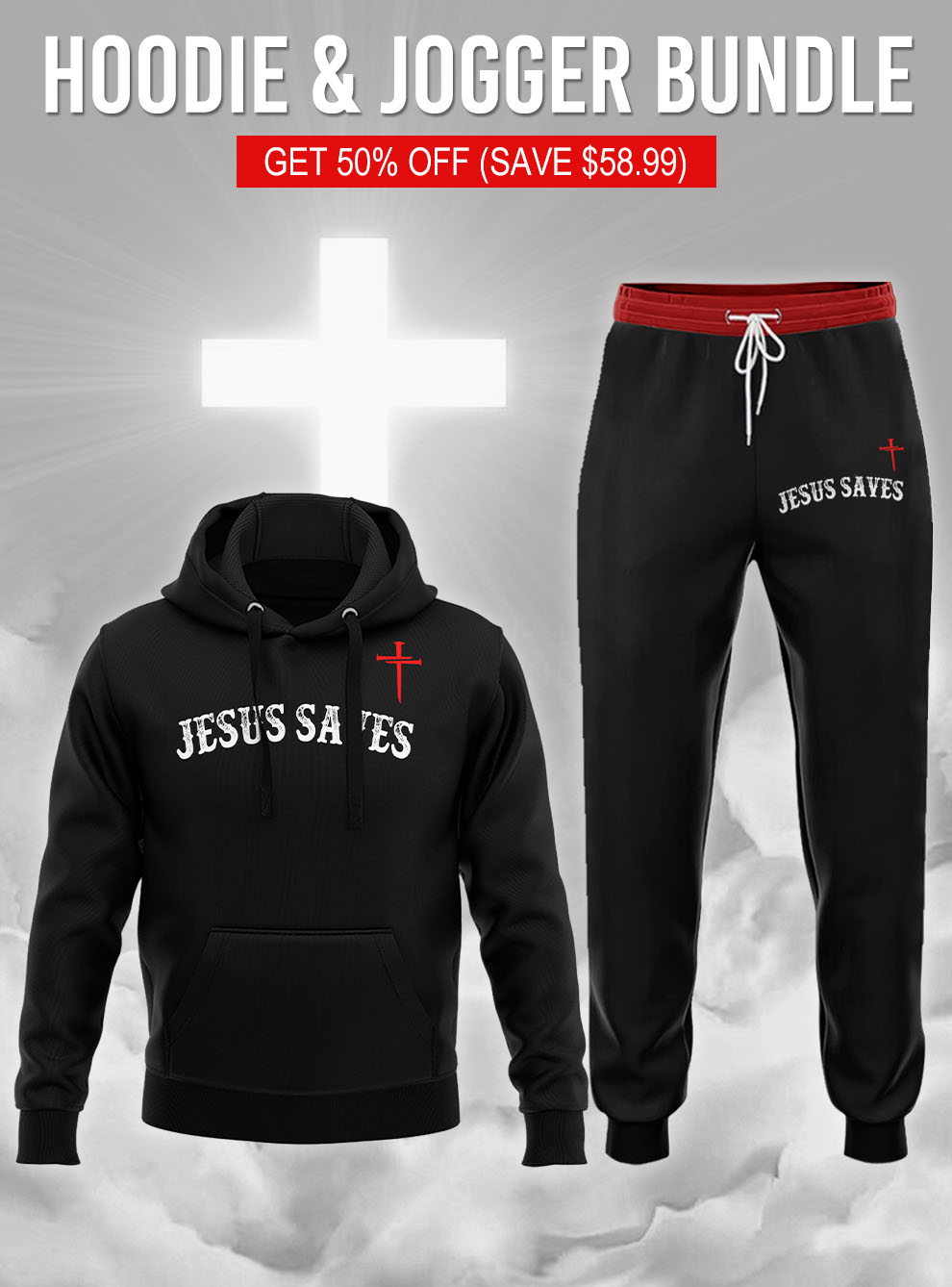 Jesus Dropped The Charges Hoodie & Jogger Bundle