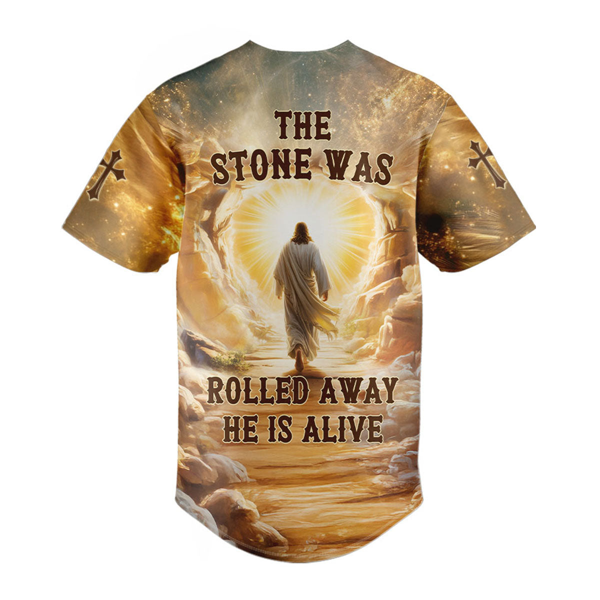 "He Is Alive" Baseball Jersey Personalized