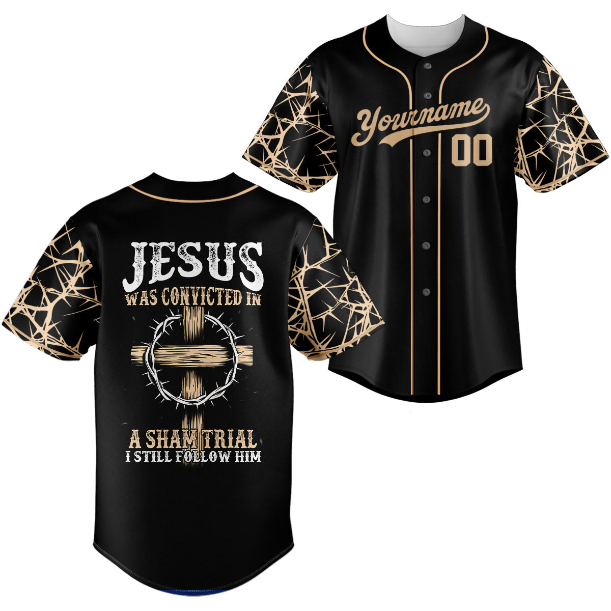 "I Still Follow Him" Baseball Jersey Personalized