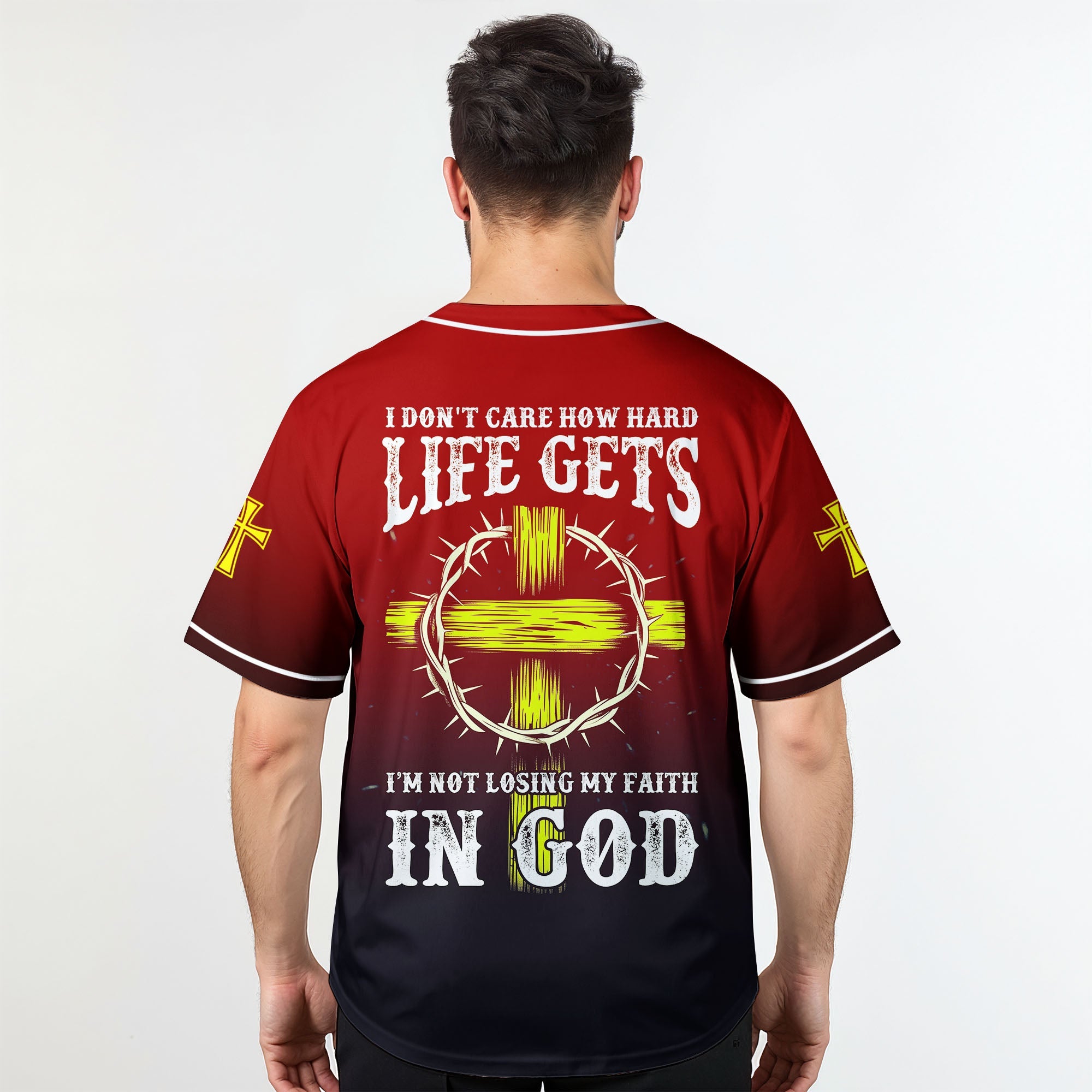 "Walk By Faith Not By Sight" Baseball Jersey Personalized