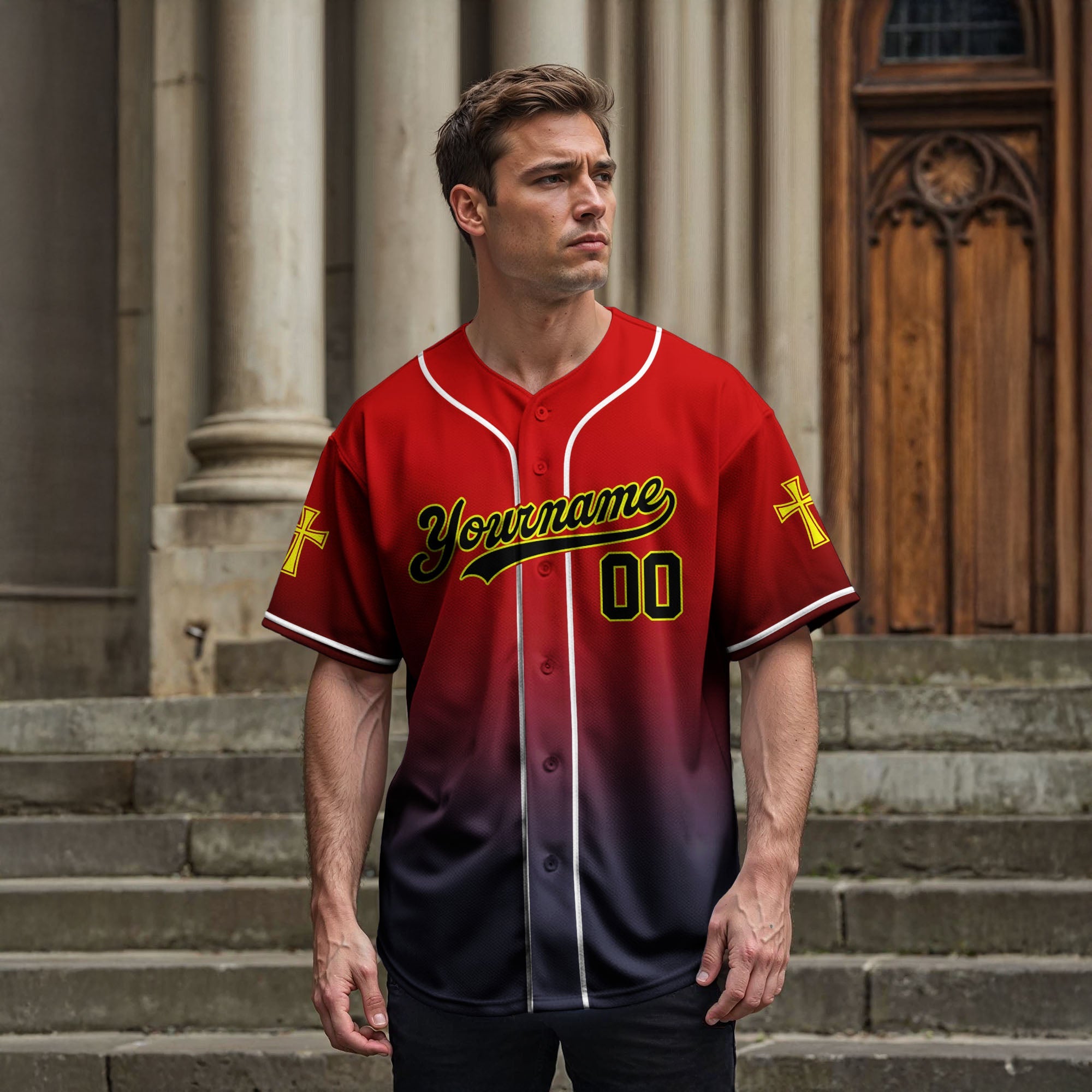 "Walk By Faith Not By Sight" Baseball Jersey Personalized