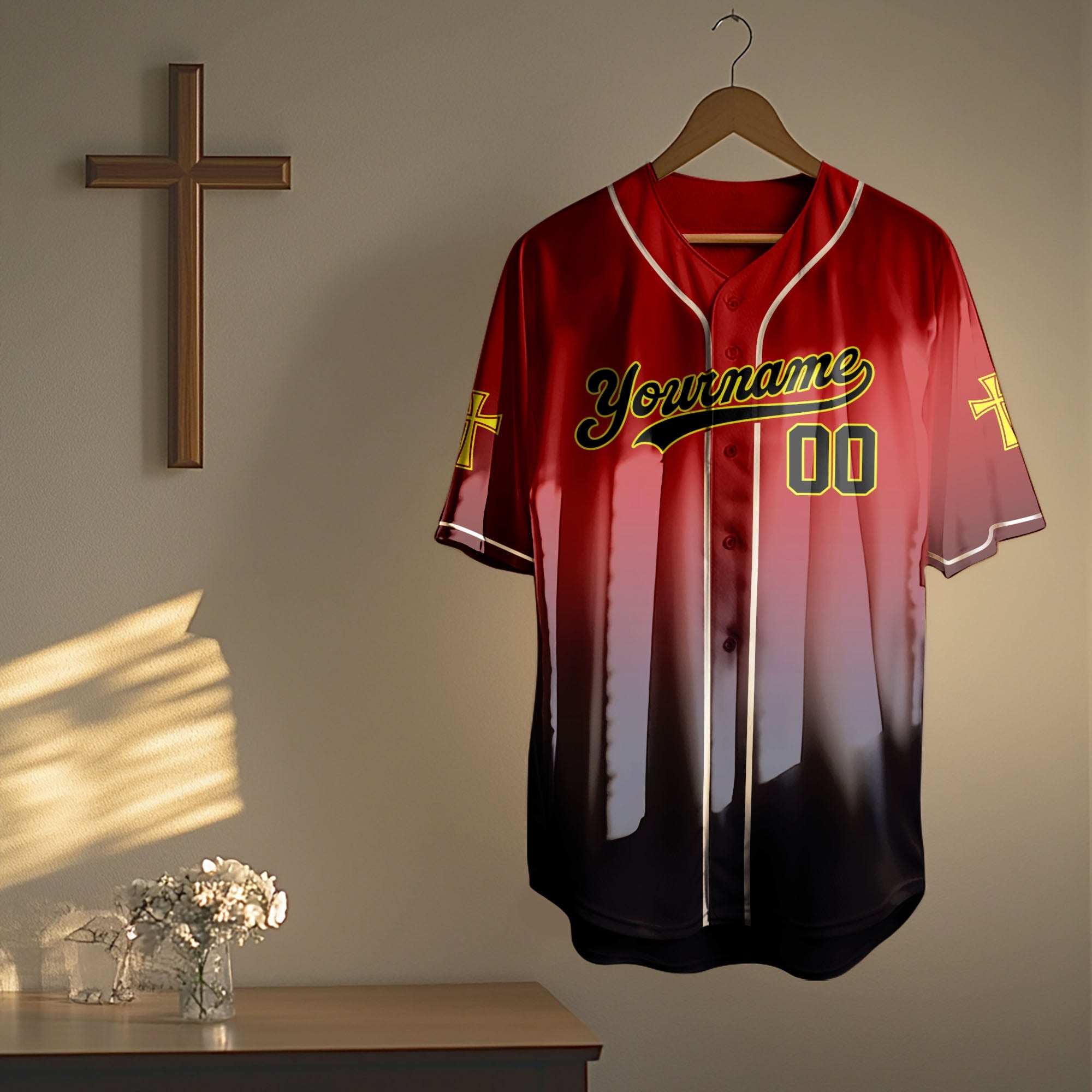 "Walk By Faith Not By Sight" Baseball Jersey Personalized