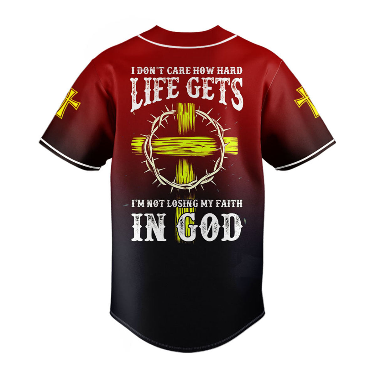 "Walk By Faith Not By Sight" Baseball Jersey Personalized