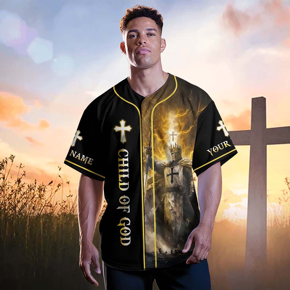 A Warrior Of Christ Custom Name Baseball Jersey