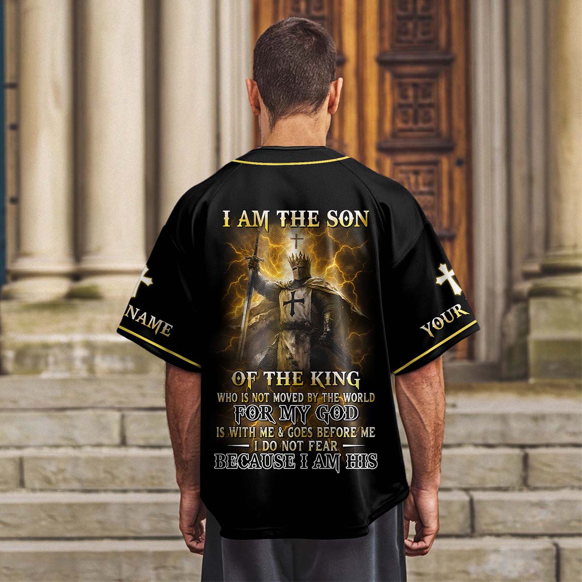 A Warrior Of Christ Custom Name Baseball Jersey
