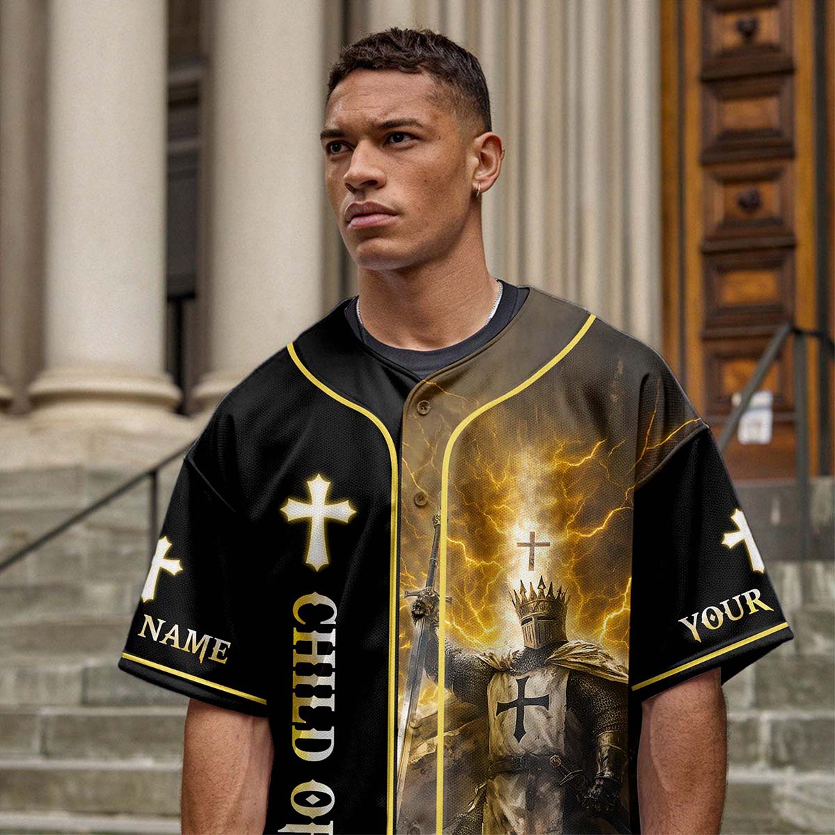 A Warrior Of Christ Custom Name Baseball Jersey