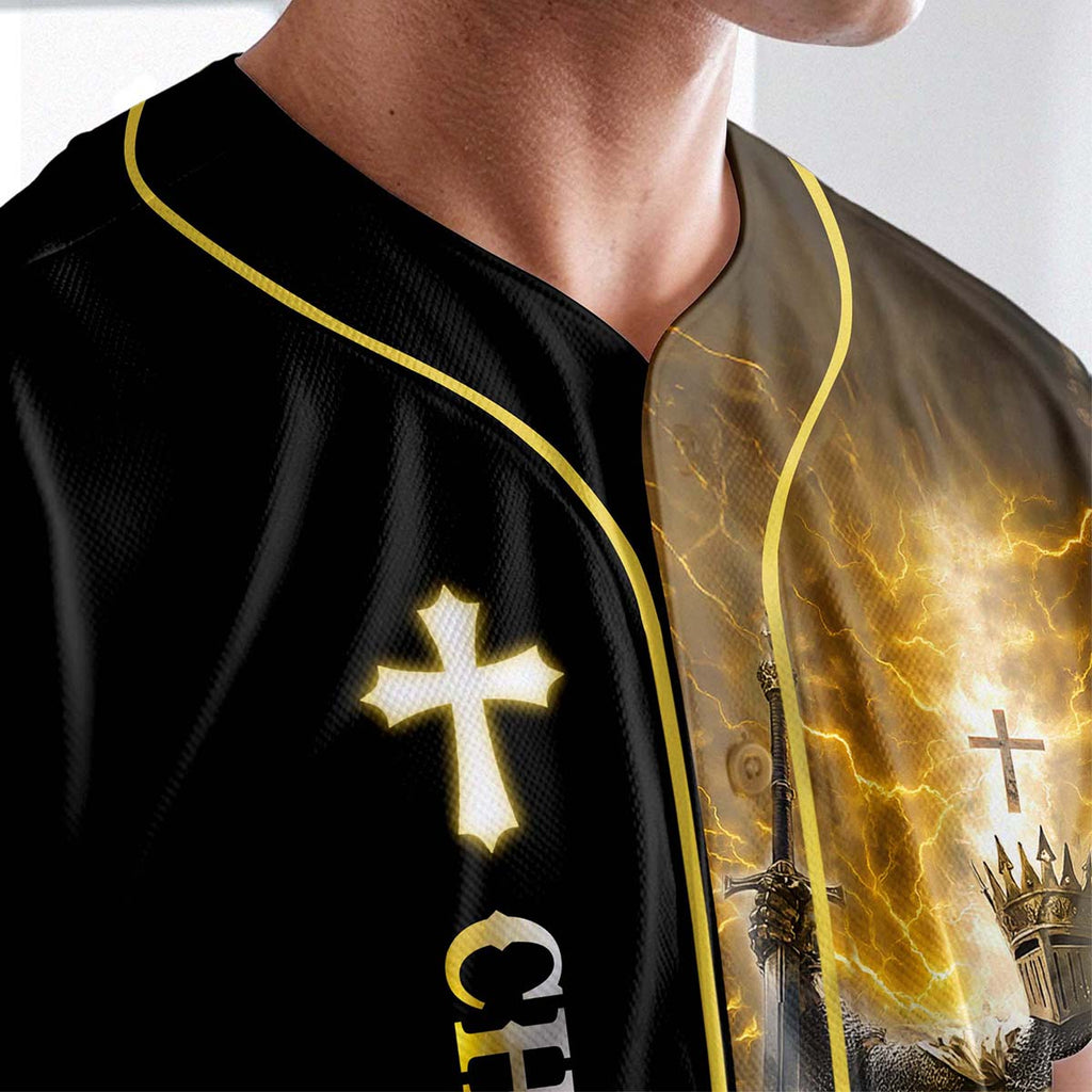A Warrior Of Christ Custom Name Baseball Jersey