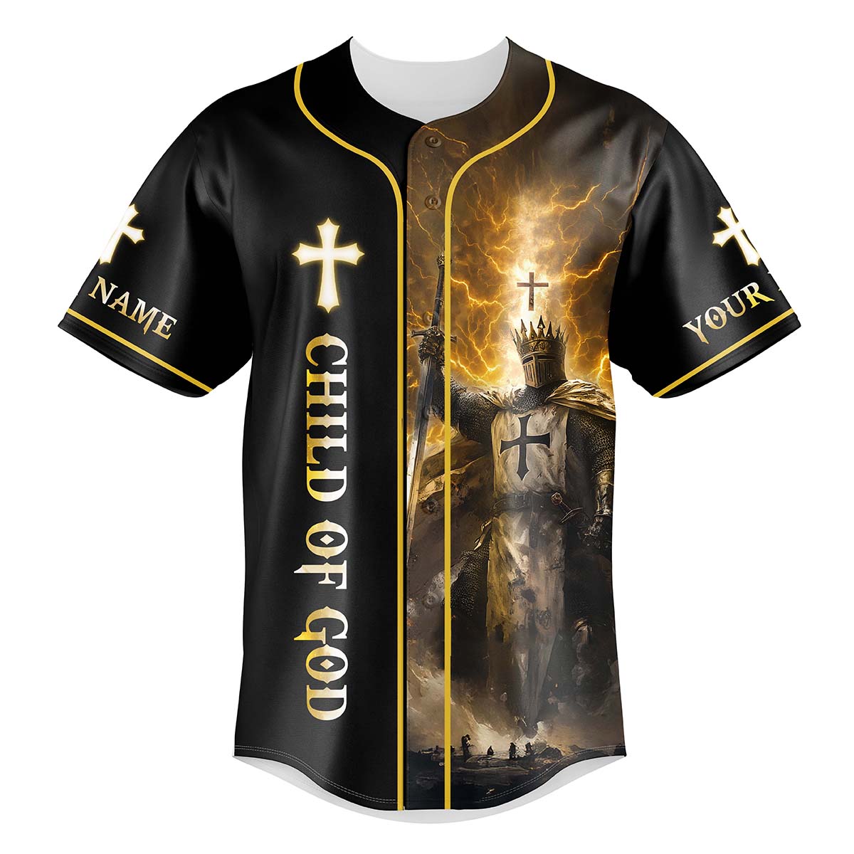 I Am The Son Of The King Custom Name Baseball Jersey