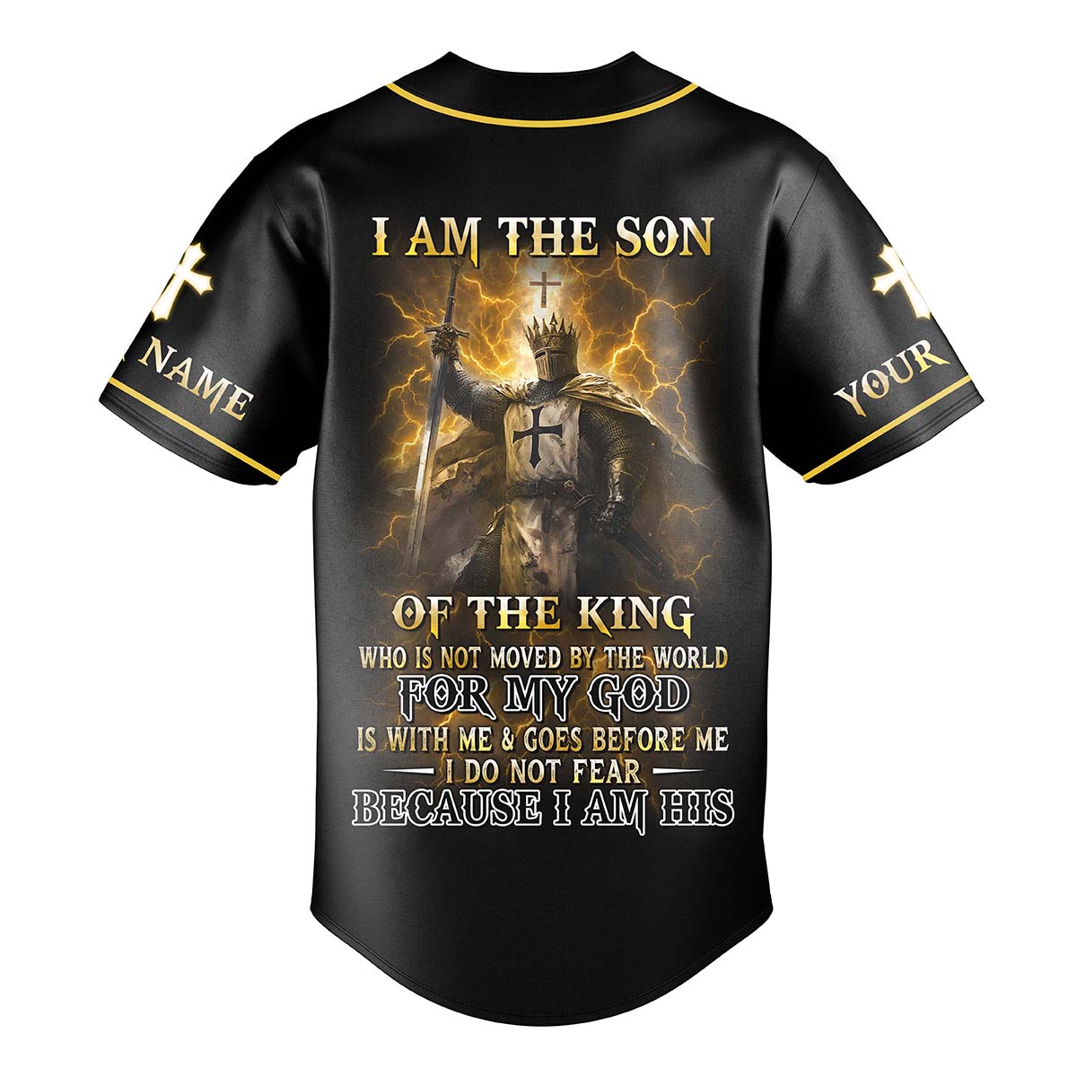 I Am The Son Of The King Custom Name Baseball Jersey