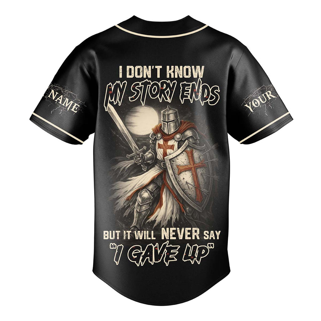 I Don't Know How My Story End Custom Name Baseball Jersey