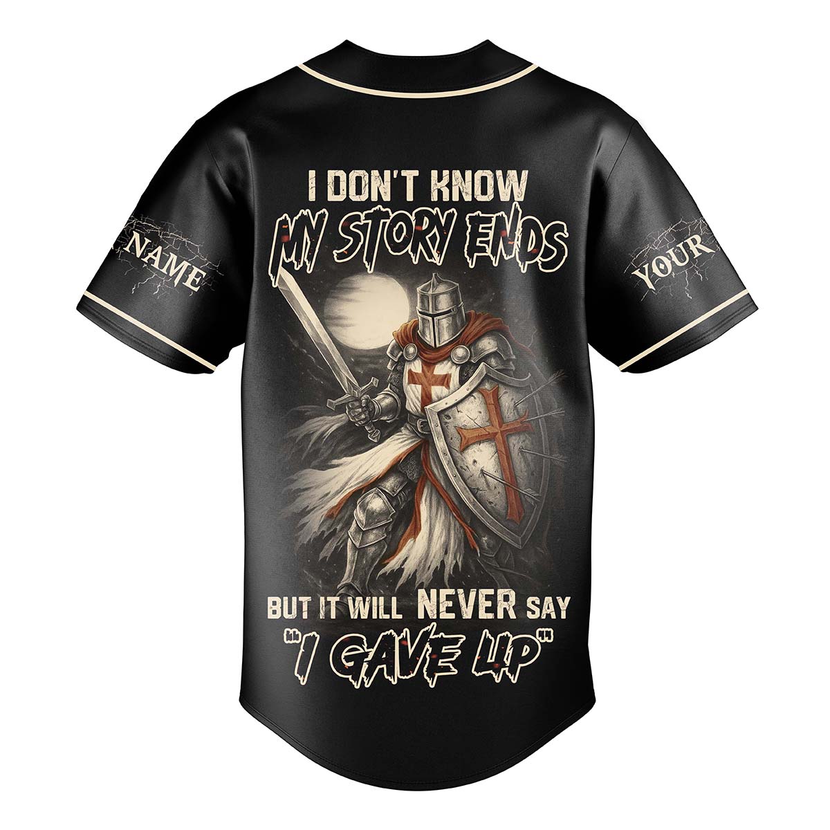 I Don't Know How My Story End Custom Name Baseball Jersey