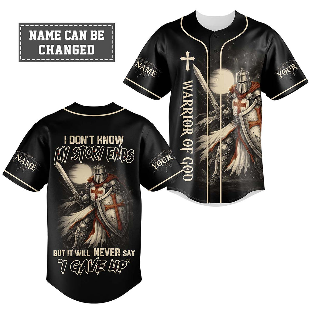 I Don't Know How My Story End Custom Name Baseball Jersey